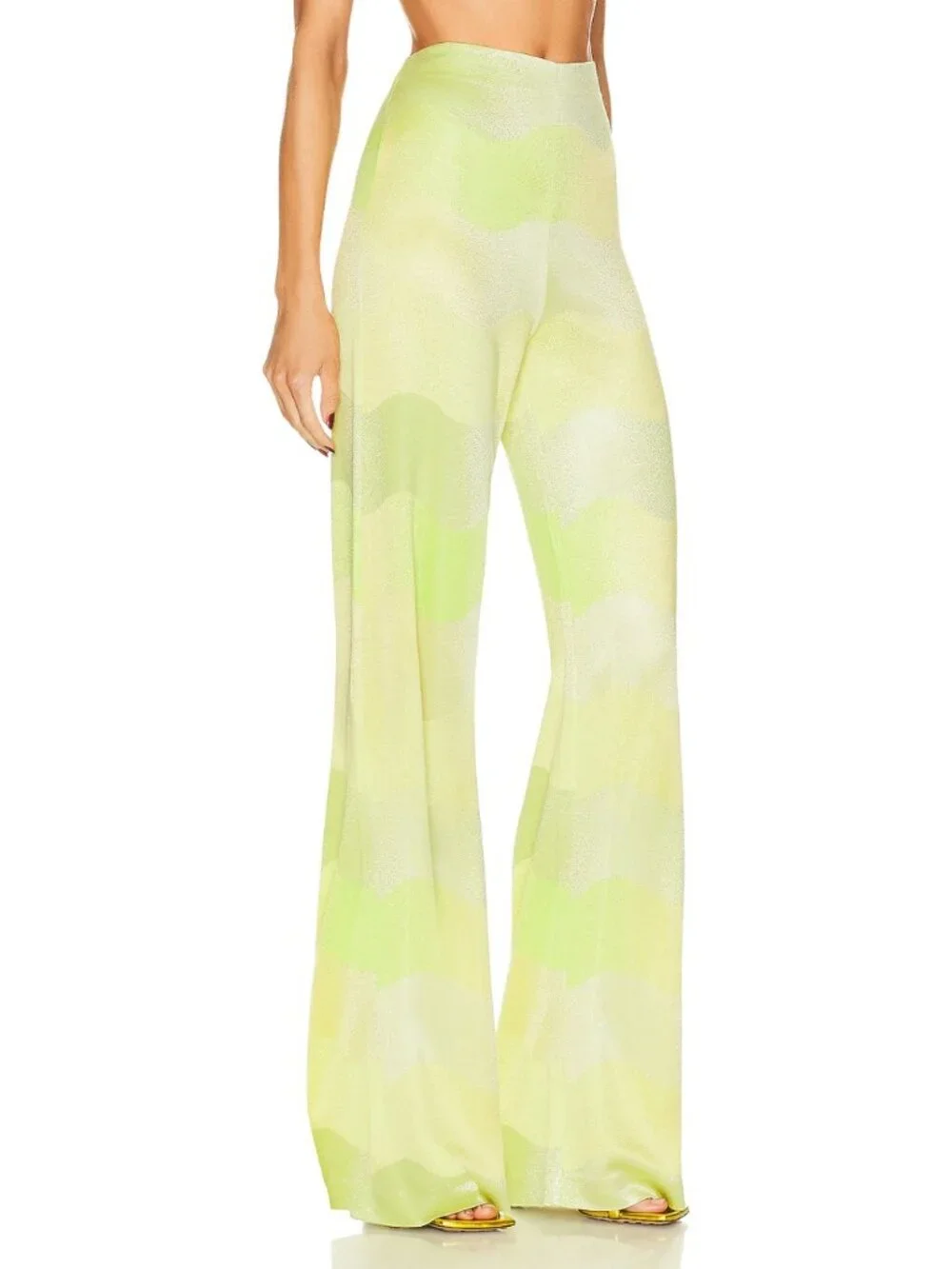 ALEXIS Bia Duster Top Angelika Pants Set Lime Waves XS Excellent $893 MSRP